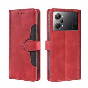 For OPPO K10 Pro 5G Skin Feel Magnetic Buckle Leather Phone Case(Red)