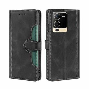 For vivo S15 5G Skin Feel Magnetic Buckle Leather Phone Case(Black)