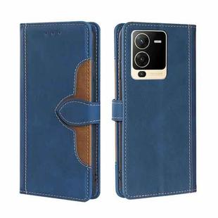 For vivo S15 5G Skin Feel Magnetic Buckle Leather Phone Case(Blue)