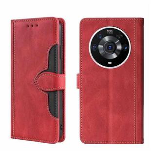 For Honor Magic3 Pro Skin Feel Magnetic Buckle Leather Phone Case(Red)