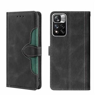 For Xiaomi Redmi Note 11 Pro 5G / Pro Plus 5G Skin Feel Magnetic Buckle Leather Phone Case(Black)