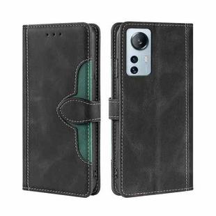 For Xiaomi 12 Lite Skin Feel Magnetic Buckle Leather Phone Case(Black)