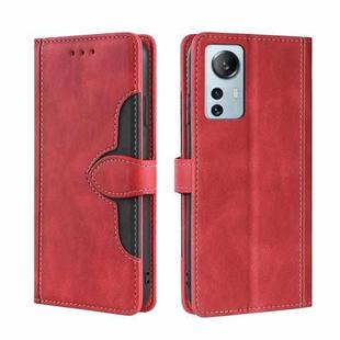 For Xiaomi 12 Lite Skin Feel Magnetic Buckle Leather Phone Case(Red)