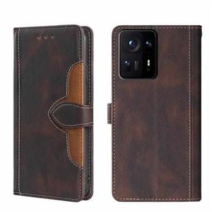 For Xiaomi Mix 4 Skin Feel Magnetic Buckle Leather Phone Case(Brown)