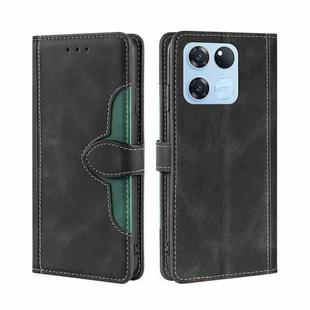 For OnePlus Ace Racing Skin Feel Magnetic Buckle Leather Phone Case(Black)