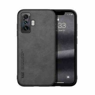 For Xiaomi Redmi K50 Gaming Skin Feel Magnetic Leather Back Phone Case(Dark Grey)