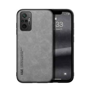 For Xiaomi Redmi Note 10 Pro Max Skin Feel Magnetic Leather Back Phone Case(Light Grey)