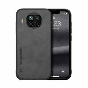 For Xiaomi Mi 10T Lite Skin Feel Magnetic Leather Back Phone Case(Dark Grey)