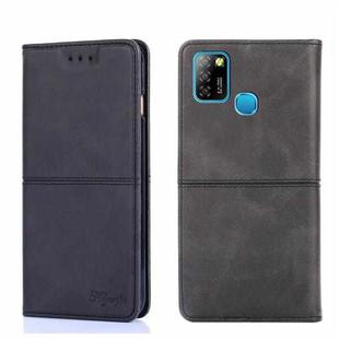 For Infinix Hot 10 Lite/Smart 5 X657 Cow Texture Magnetic Horizontal Flip Leather Phone Case(Black)