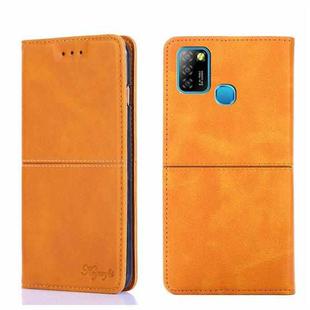 For Infinix Hot 10 Lite/Smart 5 X657 Cow Texture Magnetic Horizontal Flip Leather Phone Case(Light Brown)