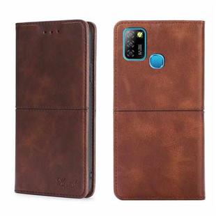 For Infinix Hot 10 Lite/Smart 5 X657 Cow Texture Magnetic Horizontal Flip Leather Phone Case(Dark Brown)