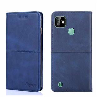 For Infinix Smart HD 2021 X612 Cow Texture Magnetic Horizontal Flip Leather Phone Case(Blue)