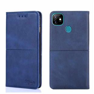 For Itel Vision 1 Cow Texture Magnetic Horizontal Flip Leather Phone Case(Blue)