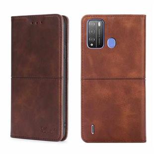For Itel Vision 1 Pro Cow Texture Magnetic Horizontal Flip Leather Phone Case(Dark Brown)