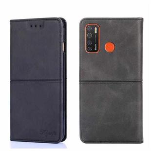 For Tecno Camon 15 CD7/Camon 15 Air/Spark 5/Spark 5 Pro Cow Texture Magnetic Horizontal Flip Leather Phone Case(Black)