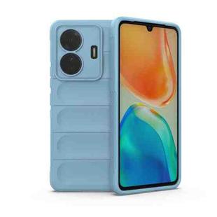 For vivo s15e Magic Shield TPU + Flannel Phone Case(Light Blue)