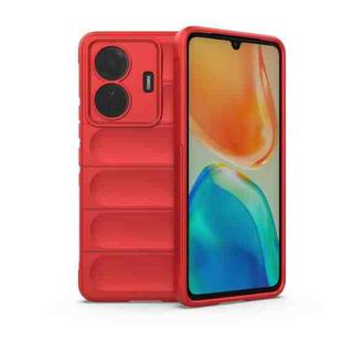 For vivo s15e Magic Shield TPU + Flannel Phone Case(Red)