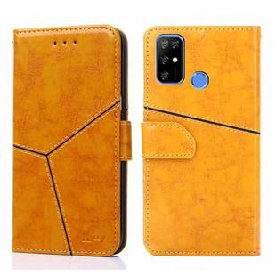 For Doogee X96 Pro Geometric Stitching Horizontal Flip Leather Phone Case(Yellow)