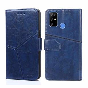 For Doogee X96 Pro Geometric Stitching Horizontal Flip Leather Phone Case(Blue)