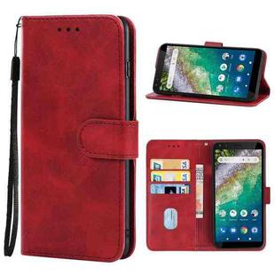 For Nokia C01 Plus Leather Phone Case(Red)