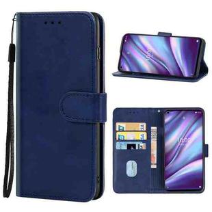 For Wiko View5 Plus Leather Phone Case(Blue)