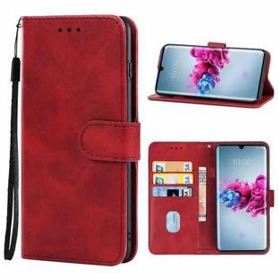 For ZTE Axon 11 5G Leather Phone Case(Red)