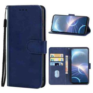 For HTC Desire 22 Pro Leather Phone Case(Blue)