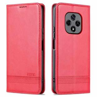 For Huawei nova 9z 5G AZNS Magnetic Calf Texture Leather Phone Case(Red)