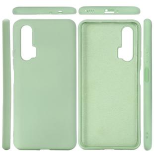 For Huawei Nova 6 Solid Color Liquid Silicone Dropproof Protective Case(Green)