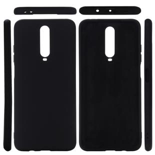 For Xiaomi Redmi K30 Solid Color Liquid Silicone Dropproof Protective Case(Black)