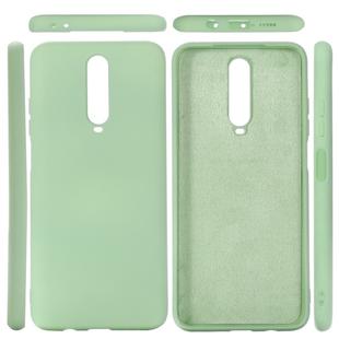 For Xiaomi Redmi K30 Solid Color Liquid Silicone Dropproof Protective Case(Green)