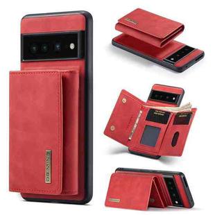 For Google Pixel 7 Pro 5G DG.MING M1 Series 3-Fold Multi Card Wallet + Magnetic Phone Case(Red)