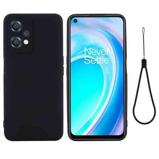 For OnePlus Nord CE 2 Lite 5G Solid Color Liquid Silicone Full Coverage Phone Case(Black)