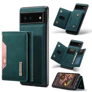 For Google Pixel 7 5G DG.MING M2 Series 3-Fold Multi Card Bag Phone Case(Green)