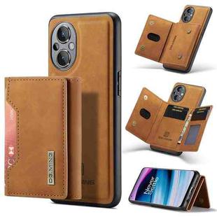 For OnePlus Nord N20 5G DG.MING M2 Series 3-Fold Multi Card Bag Phone Case(Brown)