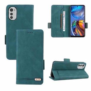 For Motorola Moto E32 4G Magnetic Clasp Leather Phone Case(Green)