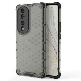 For Honor 70 Pro 5G Honeycomb Phone Case(Black)