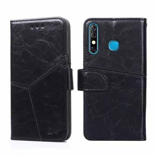 For Infinix Hot 8 / Hot 8 Lite Geometric Stitching Horizontal Flip Leather Phone Case(Black)