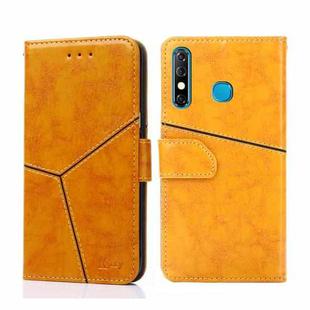 For Infinix Hot 8 / Hot 8 Lite Geometric Stitching Horizontal Flip Leather Phone Case(Yellow)