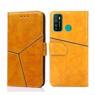 For Infinix Hot 9 / Note 7 Lite X655C Geometric Stitching Horizontal Flip Leather Phone Case(Yellow)