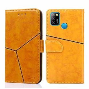 For Infinix Hot 10 Lite / Smart 5 X657 Geometric Stitching Horizontal Flip Leather Phone Case(Yellow)