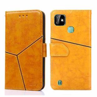 For Infinix Smart HD 2021 X612 Geometric Stitching Horizontal Flip Leather Phone Case(Yellow)