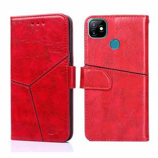 For IItel Vision 1 Geometric Stitching Horizontal Flip Leather Phone Case(Red)