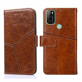 For Blackview A70 Geometric Stitching Horizontal Flip Leather Phone Case(Light Brown)