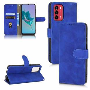 For ZTE Blade A72 4G / V40 Vita Skin Feel Magnetic Flip Leather Phone Case(Blue)