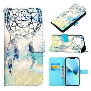 For iPhone 14 3D Painting Horizontal Flip Leather Phone Case (Dream Wind Chimes)