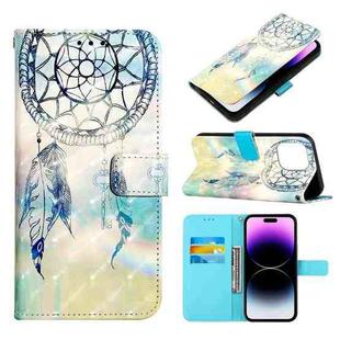 For iPhone 14 Pro 3D Painting Horizontal Flip Leather Phone Case(Dream Wind Chimes)