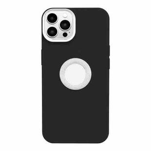 For iPhone 13 Pro Max Contrast Color 3 in 1 TPU Phone Case (Black+White)