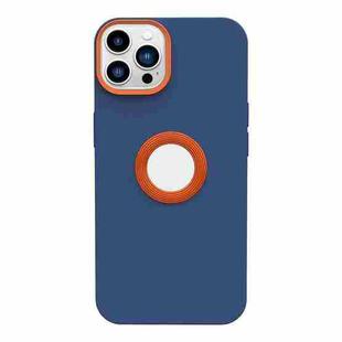 For iPhone 11 Contrast Color 3 in 1 TPU Phone Case (Dark Blue)