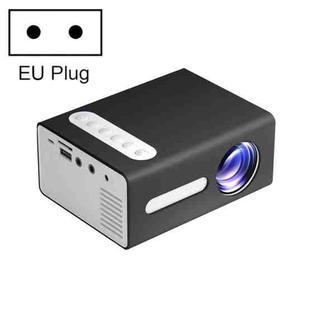T300 25ANSI LED Portable Home Multimedia Game Projector, Plug Type:EU Plug(Black)